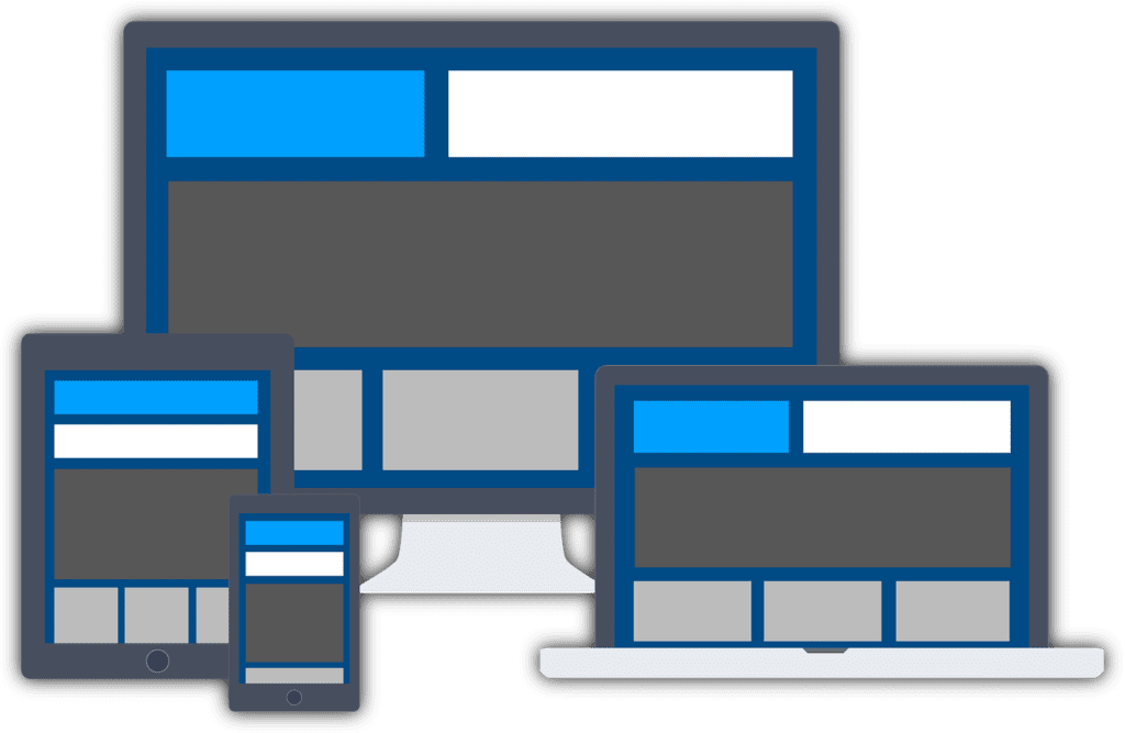 Concept of responsive web design by a UI and UX design agency.