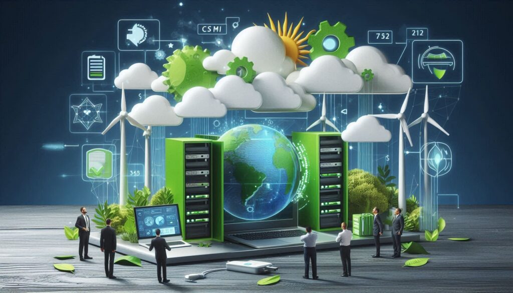 Concept image of a web design firm opting for eco-friendly green web hosting